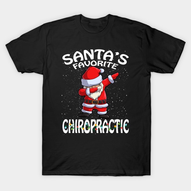 Santas Favorite Chiropractic Christmas T-Shirt by intelus